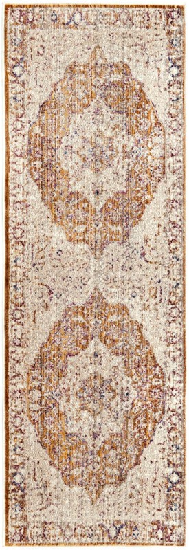 2' x 6' Denver · Border rug, yellow