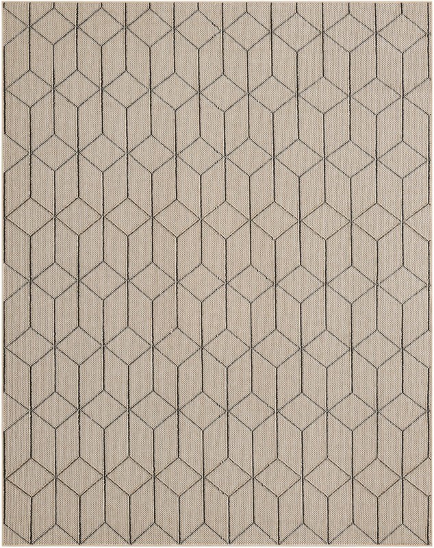 7' 10 x 10' Jasper · Geometric Outdoor Rug, khaki