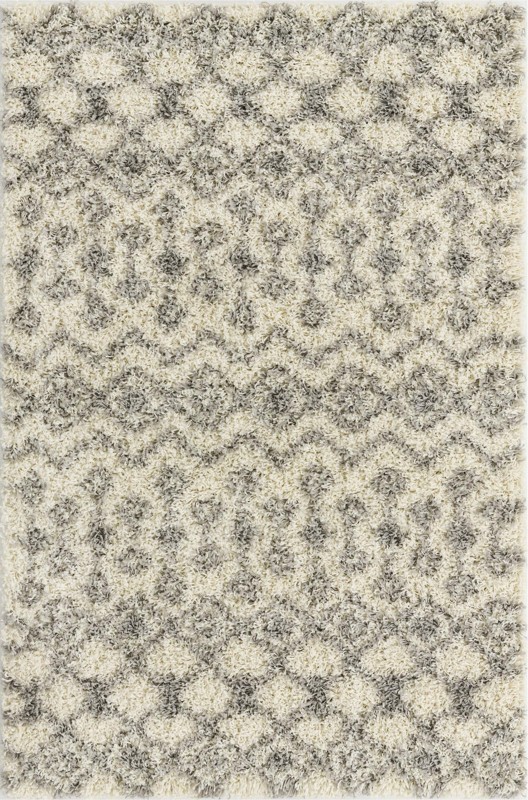 4' x 6' Bayley · Chevron Shag Rug, ivory