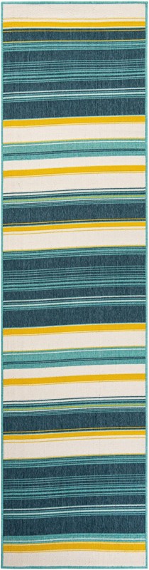 2' 7 x 10' Larkin · Striped Outdoor Rug, multi