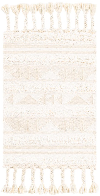 Tolbert · Geometric Wool Rug, ivory