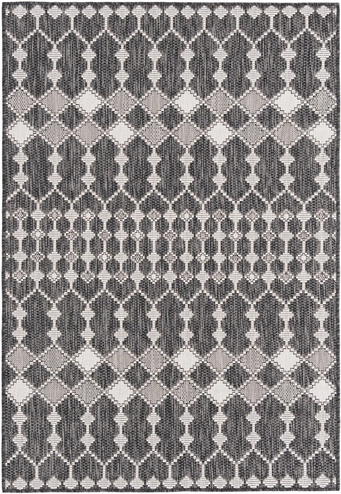 4' x 6' Ramsden · Diamond Outdoor Rug, charcoal