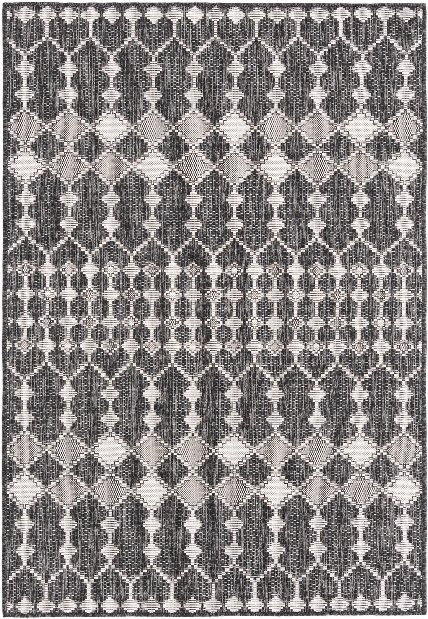 4' x 6' Ramsden · Diamond Outdoor Rug, charcoal