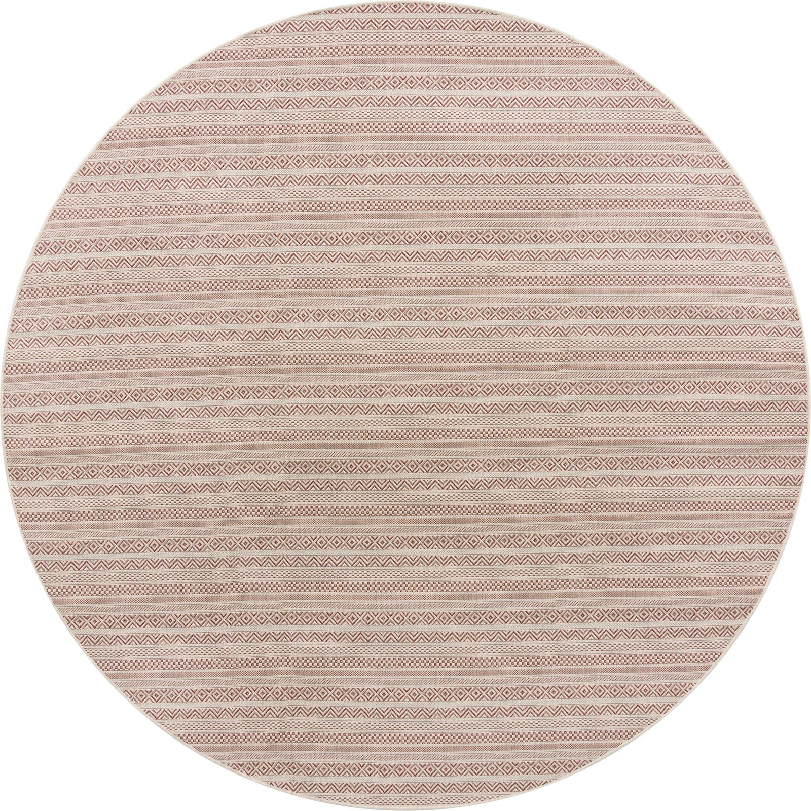 10' x 10' Merlin · Geometric Outdoor Rug, red