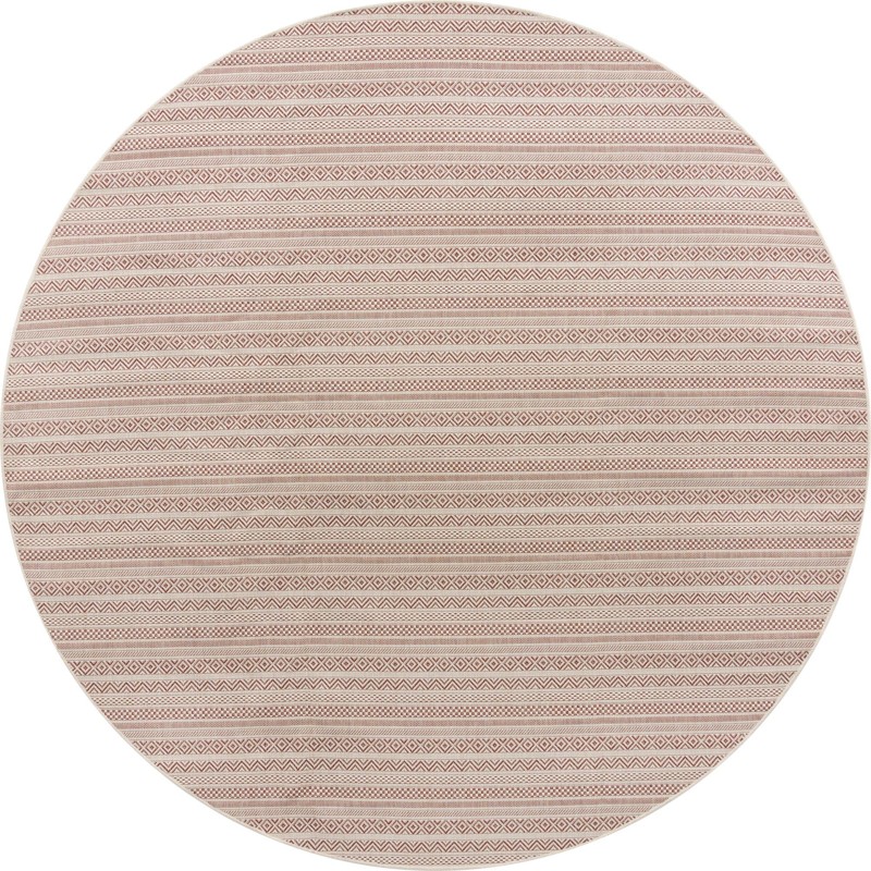 10' x 10' Merlin · Geometric Outdoor Rug, red