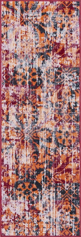 2' x 6' Carrick · Medallion rug, rust