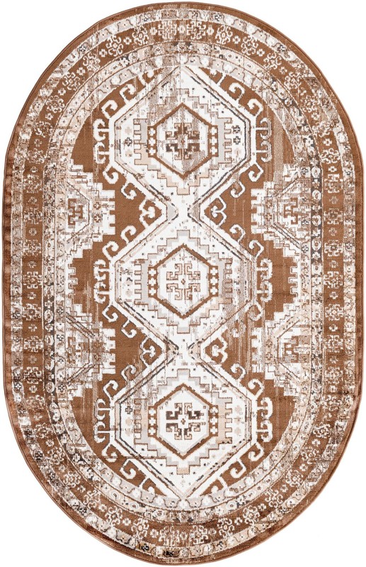 Harmon · Border rug, brown