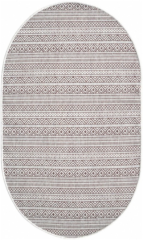 3' x 5' 3 Merlin · Geometric Outdoor Rug, red