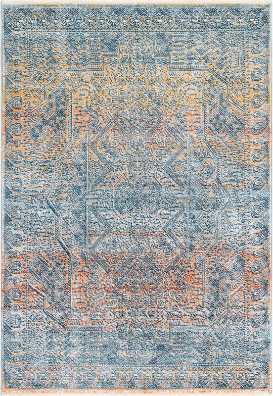 2' x 3' Severs · Border rug, multi