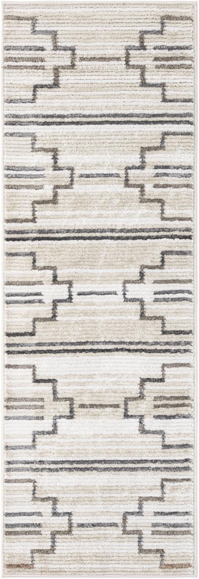2' x 6' Twinbrook · Geometric rug, ivory