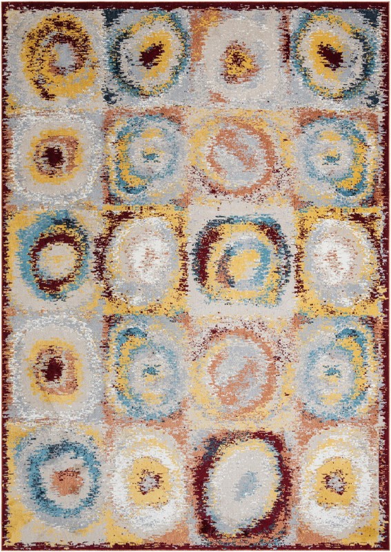 10' x 14' 1 Havelock · Abstract circles Washable Rug, multicolor