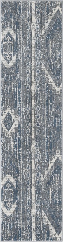 2' x 8' Cardinal · Abstract rug, blue
