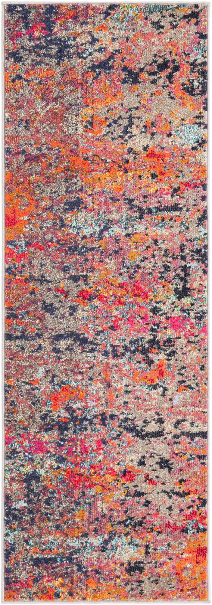 2' x 6' Rafferty · Abstract Washable Rug, multi