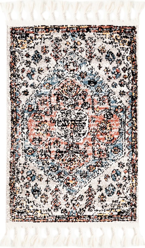 2' x 3' Rushmore · Border rug, gray