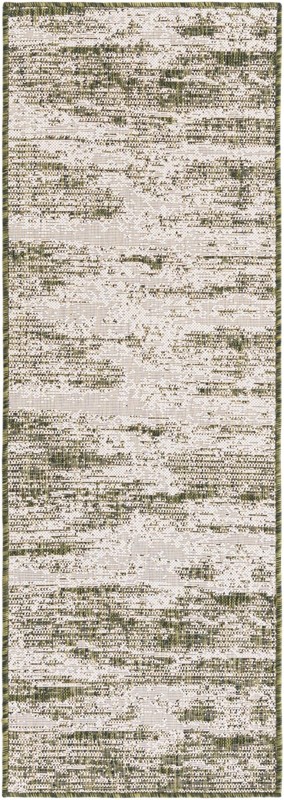 2' x 6' Henley · Abstract Outdoor Rug, green