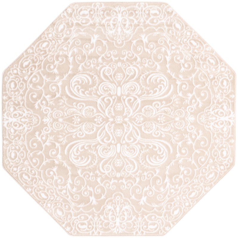 Harley · Damask rug, beige and ivory