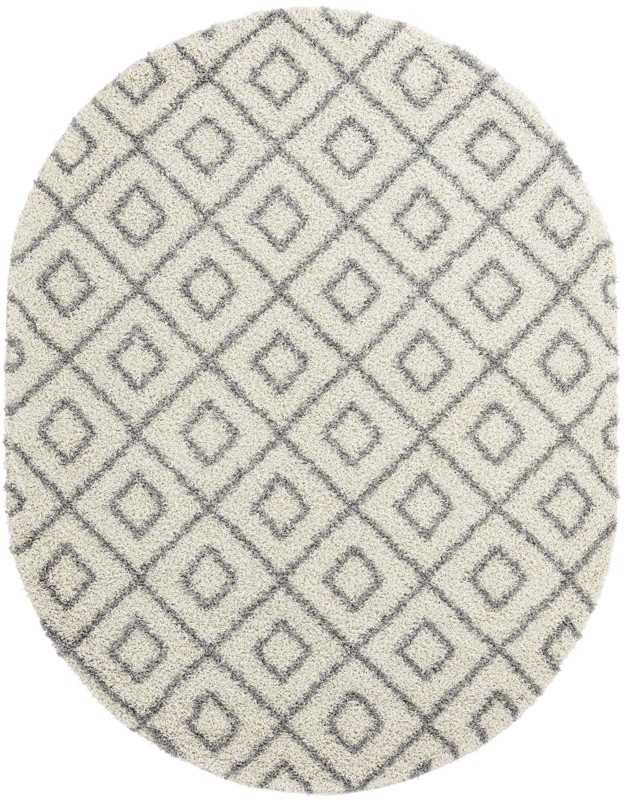 7' 10 x 10' Brock · Diamond Shag Rug, ivory