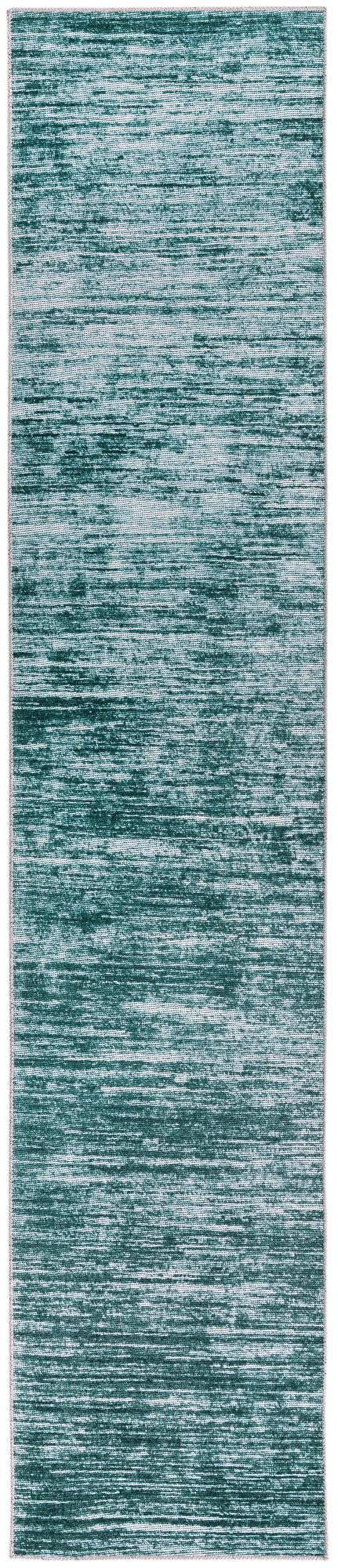 2' 6 x 12' Prewitt · Abstract rug, teal