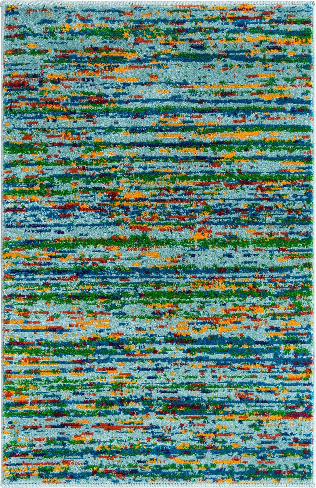 2' x 3' Thackeray · Abstract rug, aqua
