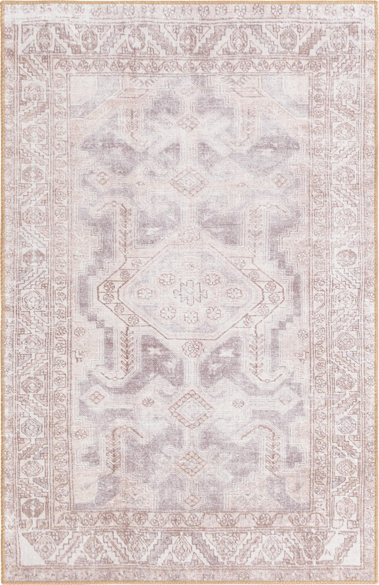 3' 6 x 5' 6 Walford · Border Washable Rug, grey