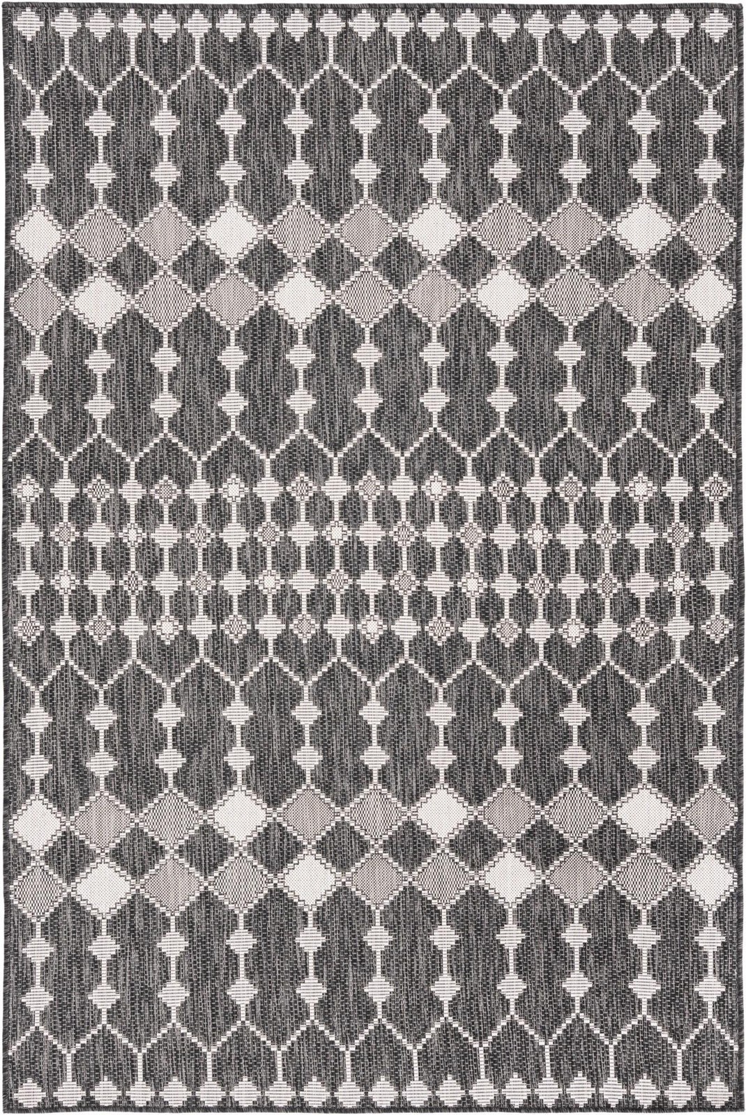 5' 3 x 8' Ramsden · Diamond Outdoor Rug, charcoal