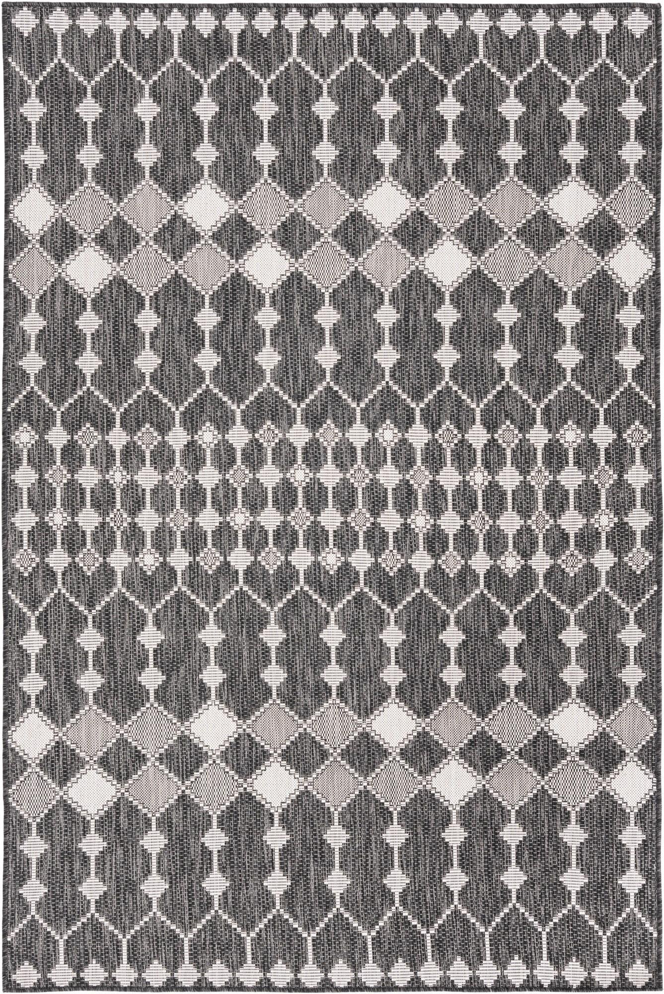 5' 3 x 8' Ramsden · Diamond Outdoor Rug, charcoal