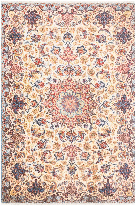 3' 11 x 5' 11 Judith · Border rug, beige