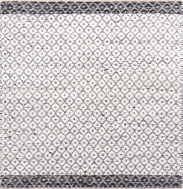 8' x 8' Grove · Border Chindi Rug, ivory
