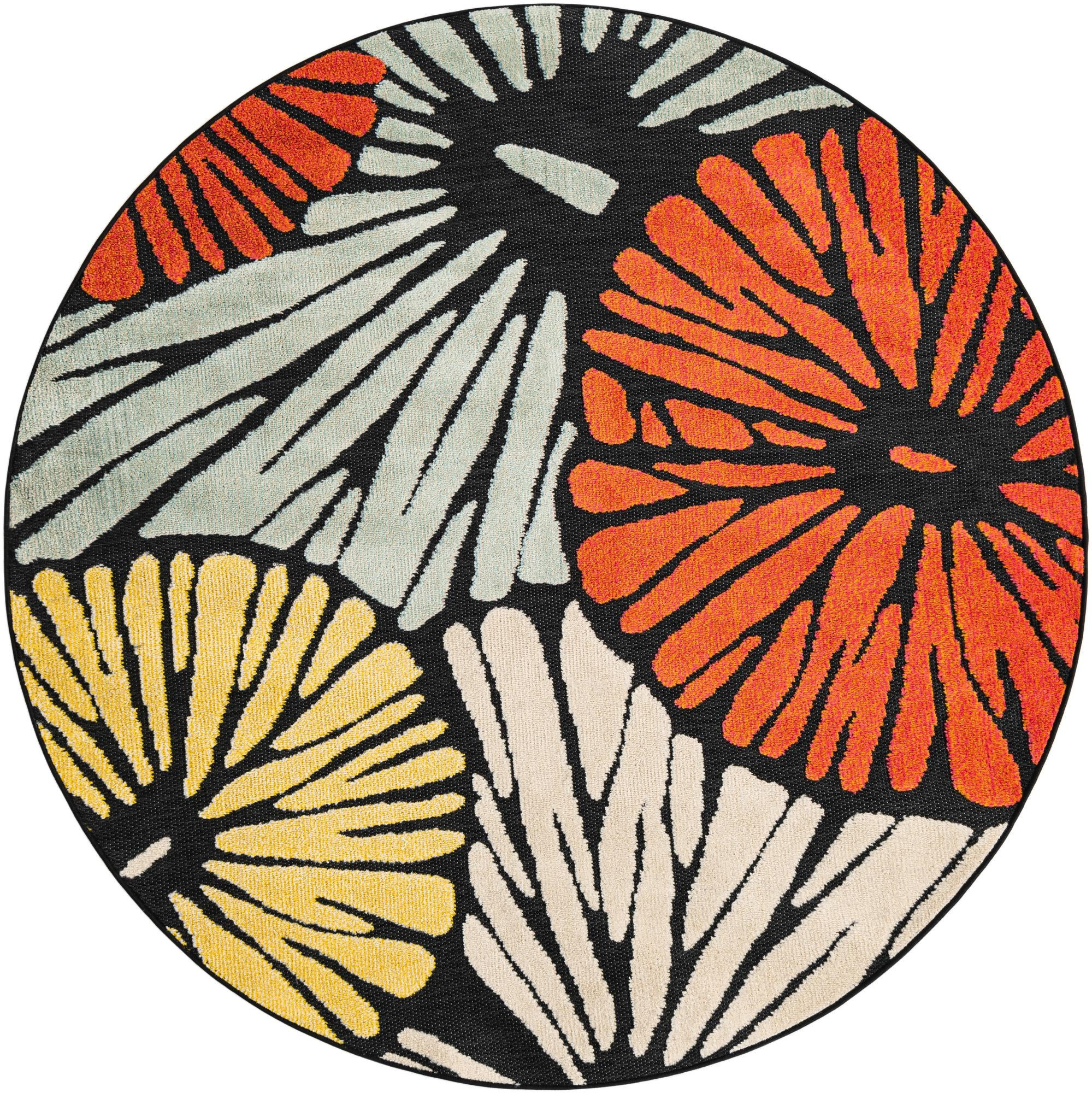 6' x 6' Bostwick · Floral / botanical Outdoor Rug, multi