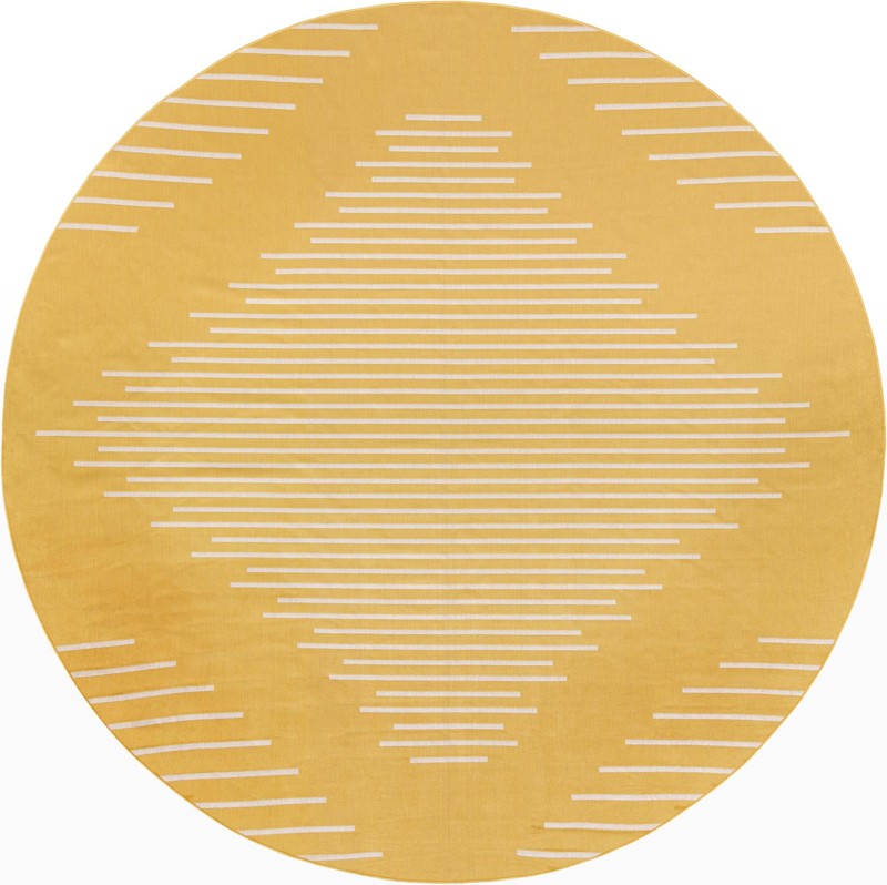 13' x 13' Harlow · Diamond Outdoor Rug, yellow