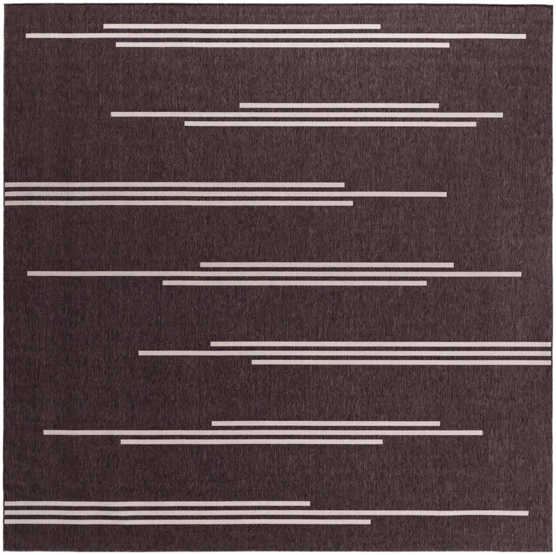 Farrow · Lines Outdoor Rug, black and white