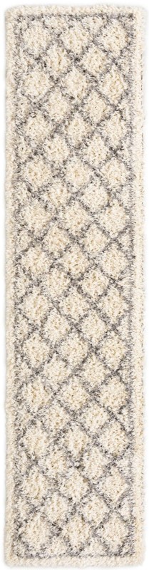 2' 7 x 12' Kemble · Diamond Shag Rug, pearl