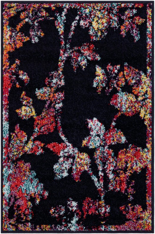 Hunter · Border rug, navy blue