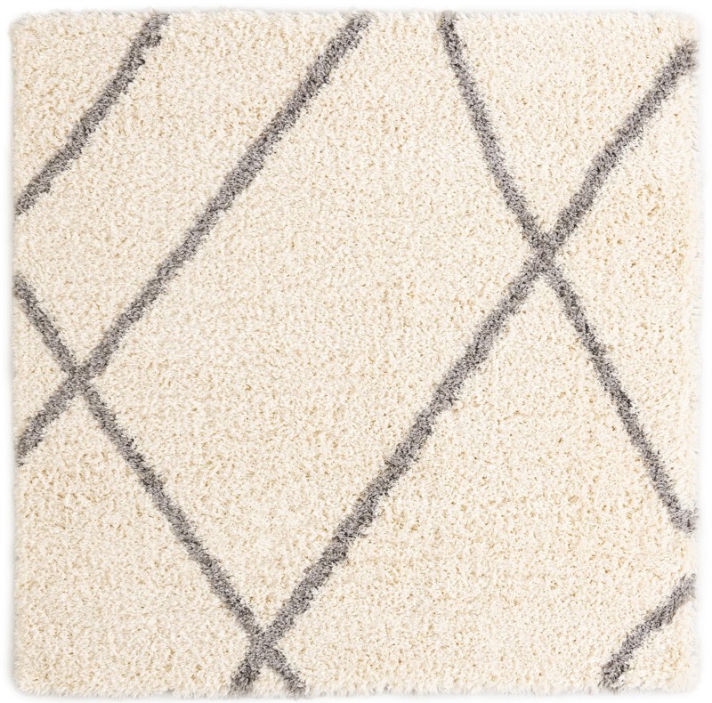 Rockingham · Diamond Shag Rug, pearl and gray