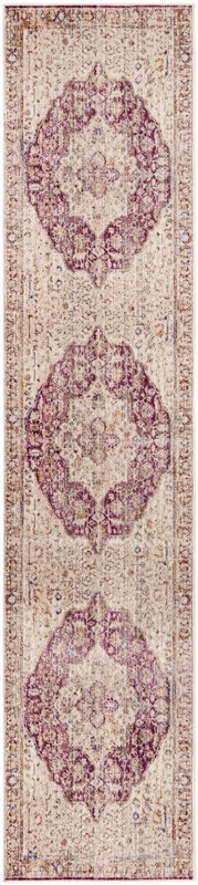 2' 6 x 12' Denver · Border rug, lavender