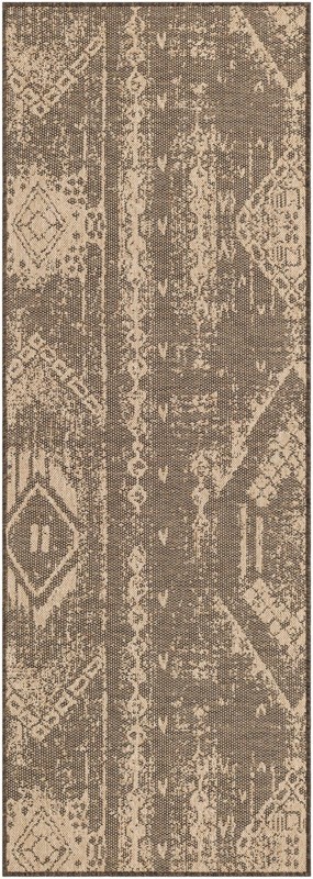 2' 7 x 8' Luckett · Diamond rug, natural and brown