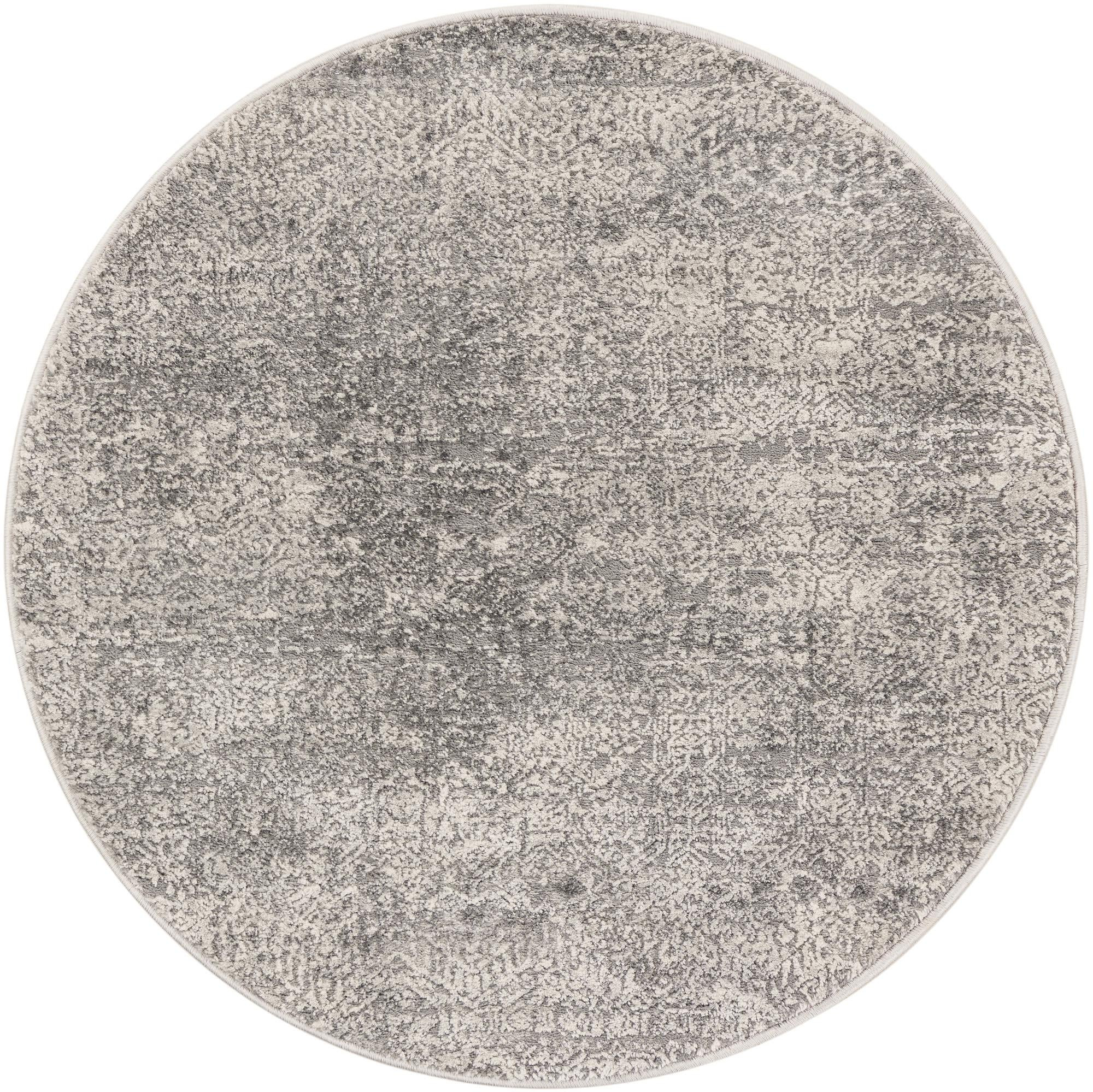 3' 3 x 3' 3 Pryor · Medallion rug, gray