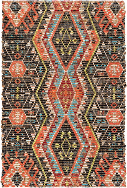 Junie · Geometric diamond rug, multicolor