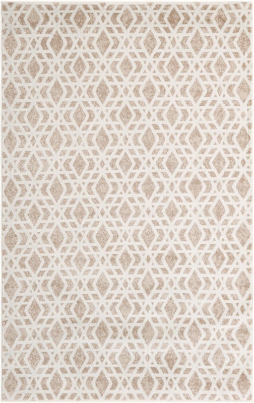 5' 3 x 8' Otter · Diamond rug, ivory