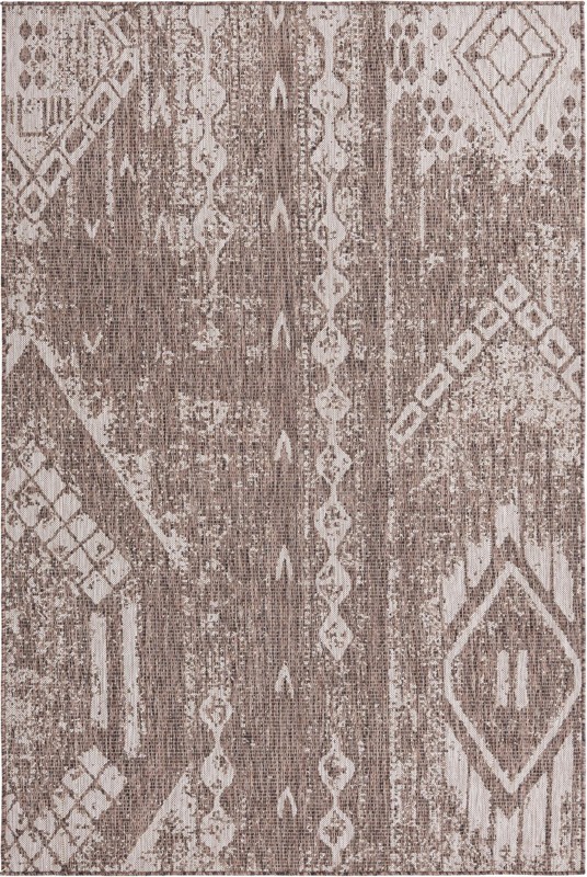 5' 3 x 8' Wildman · Diamond Outdoor Rug, brown