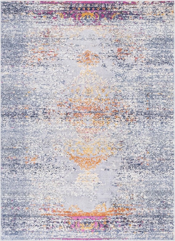 Egret · Medallion rug, grey