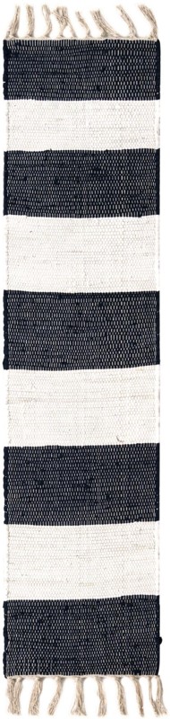 1' 2 x 5' 1 Flagstaff · Striped Chindi Rug, navy