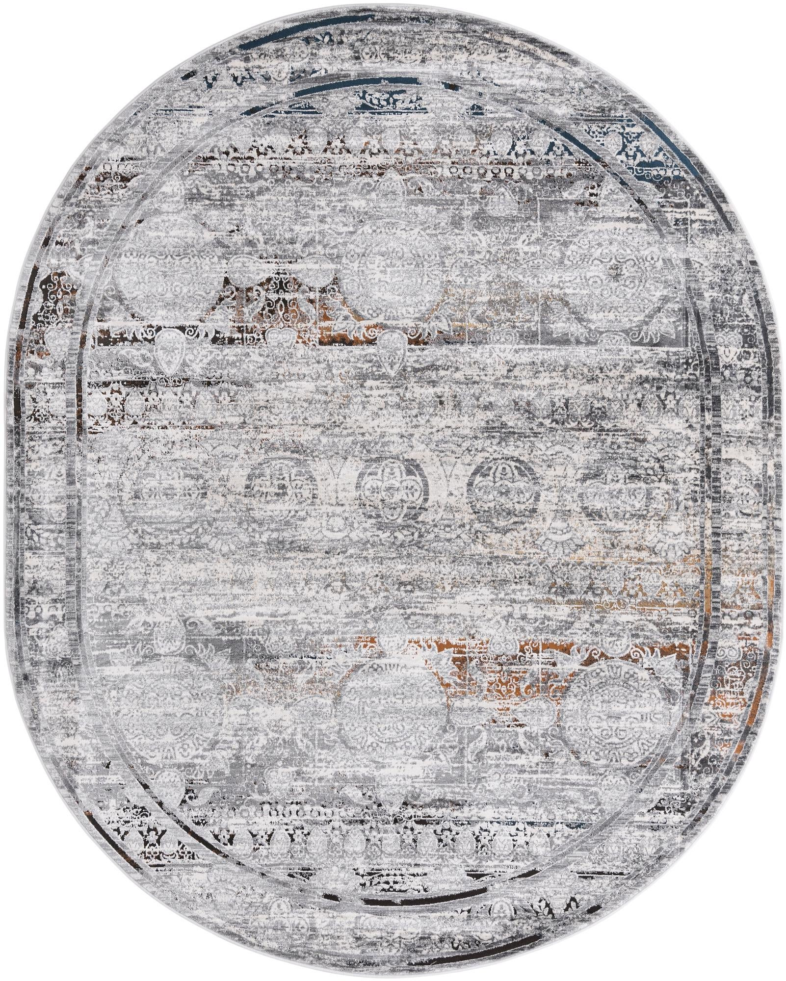 7' 10 x 10' Thrupp · Border rug, multi