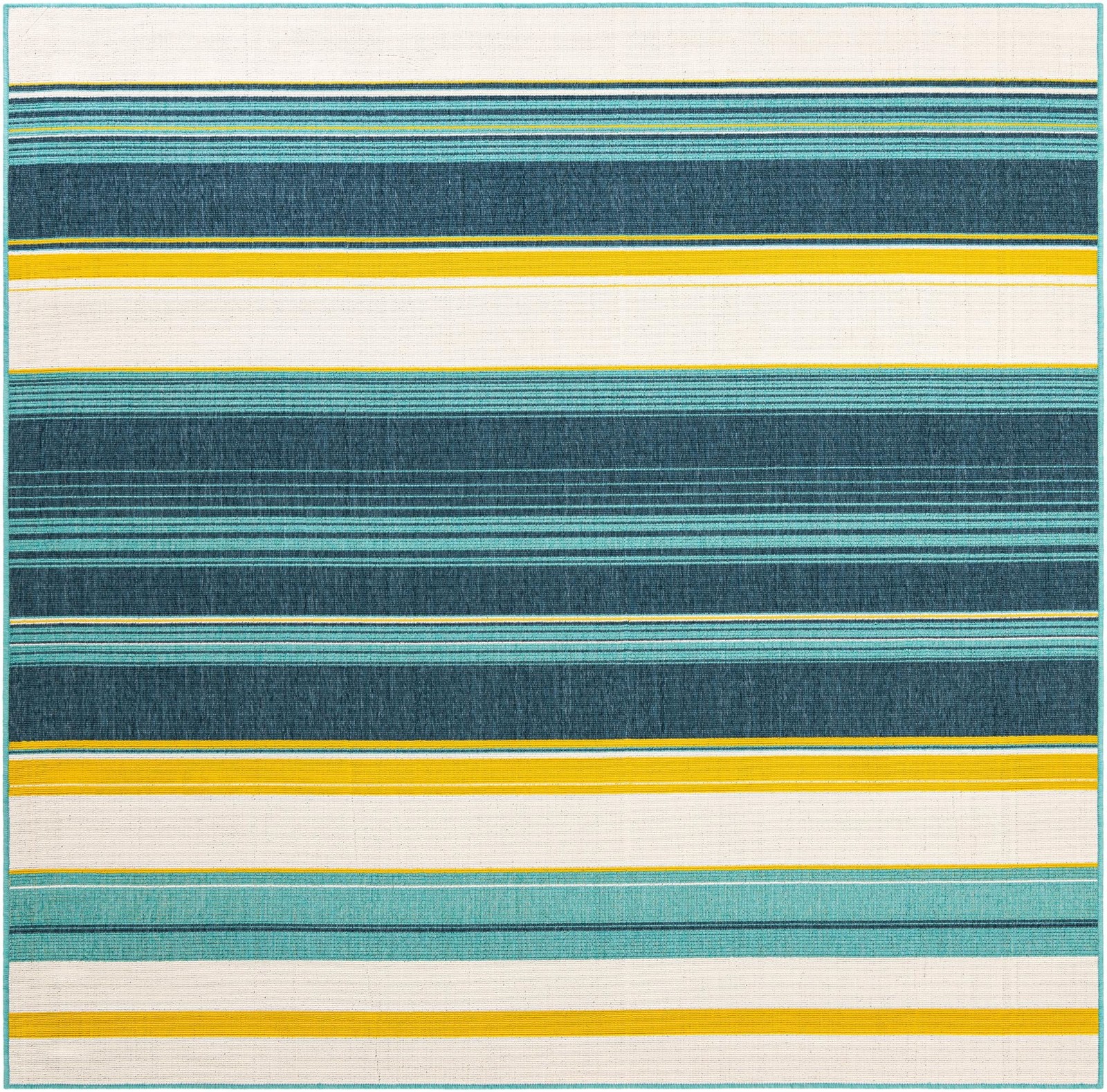 7' 10 x 7' 10 Larkin · Striped Outdoor Rug, multi