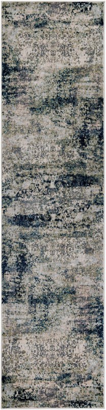 Edmund · Abstract rug, navy and beige