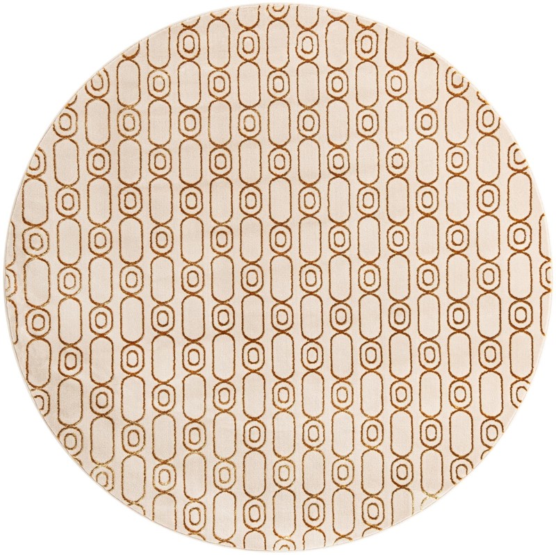 Renwick · Geometric rug, white and gold