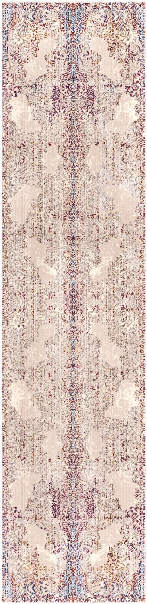 2' x 8' Tennant · Border rug, ivory