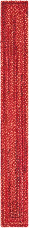 1' 2 x 10' Heywood · Solid Chindi Rug, red