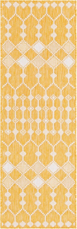Ramsden · Diamond Outdoor Rug, yellow