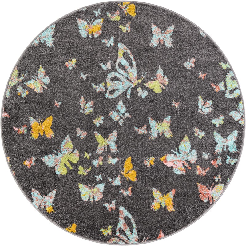 Radcliffe · Pictoral rug, charcoal gray